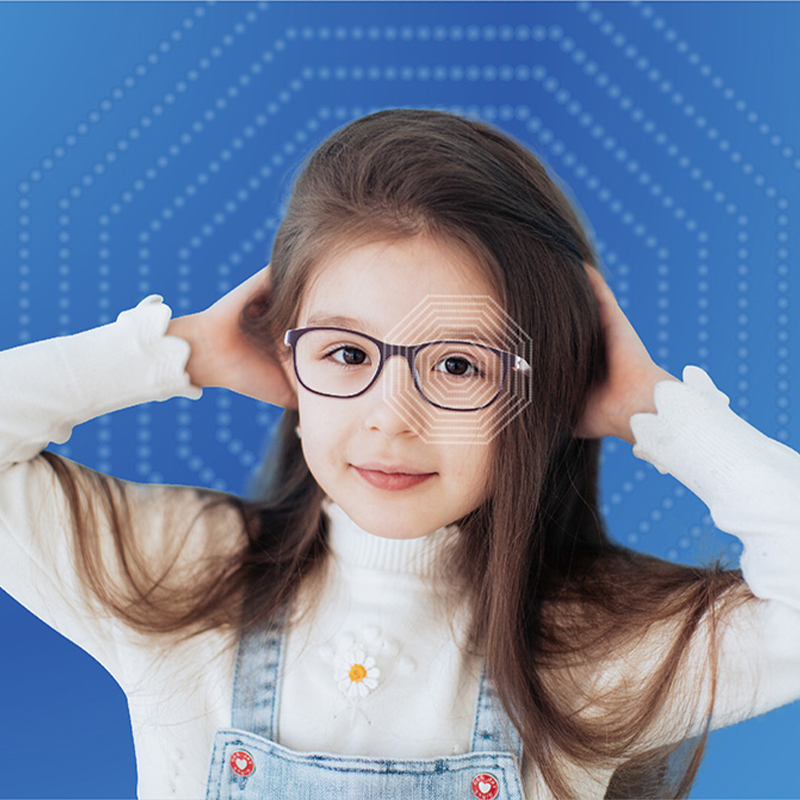 Achthoekige ronde bijziendheidscontrolelens