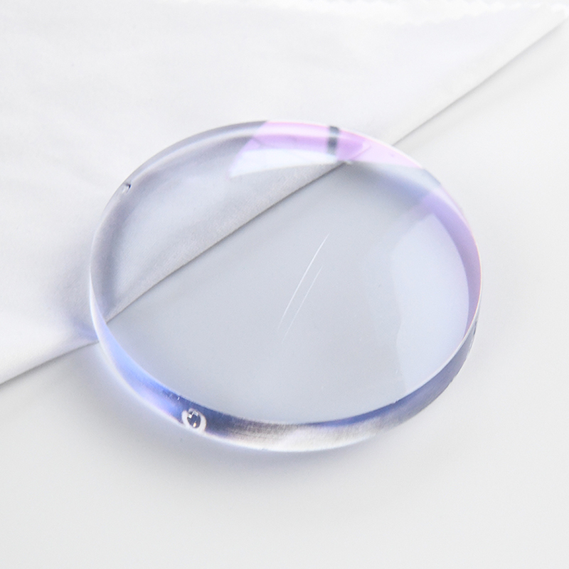 1.60 halfafgewerkte enkelvoudige lens met blauw blok