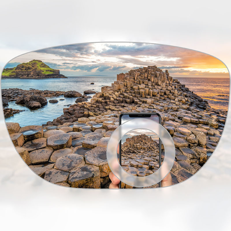 Gemengde bifocale lens